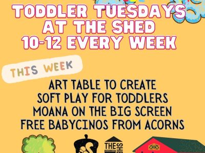 toddler tuesday at the shed