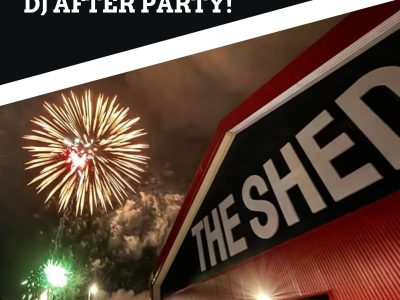 fireworks at the shed